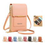 Anti-Theft Double Layer Leather Ladies Sling Bag