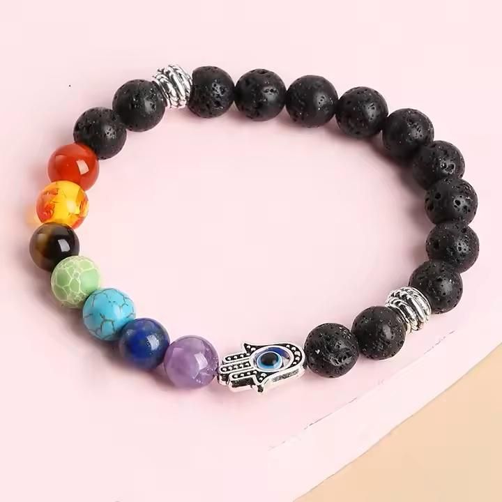 Classic 7 Chakra Beads Bracelet Pack of 1