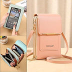 Anti-Theft Double Layer Leather Ladies Sling Bag
